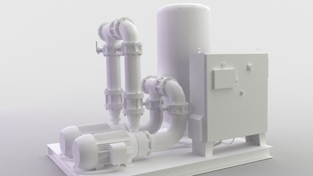 Pumping station for pumping oil and petroleum products