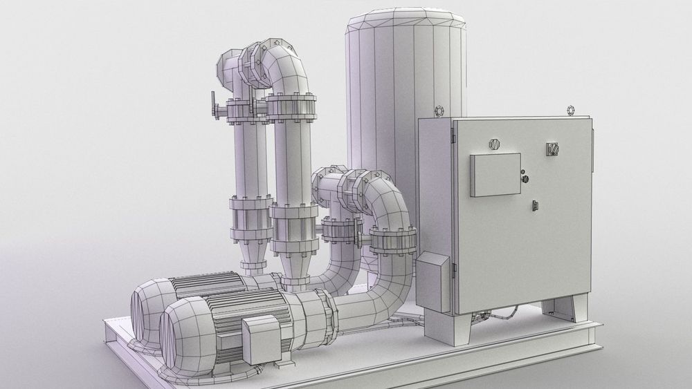 Pumping station for pumping oil and petroleum products