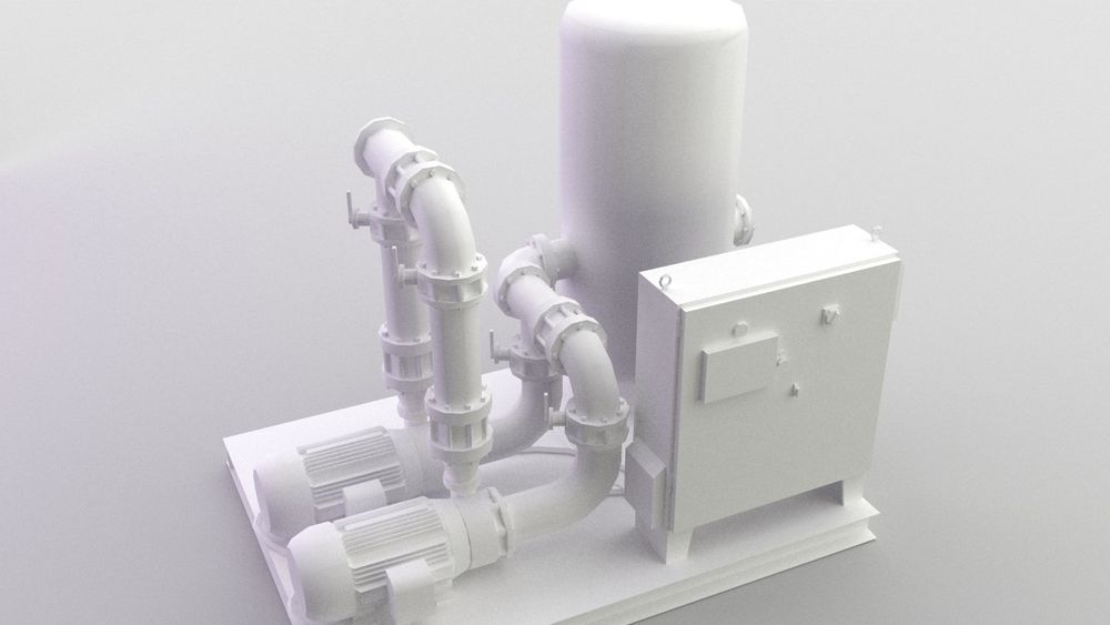 Pumping station for pumping oil and petroleum products