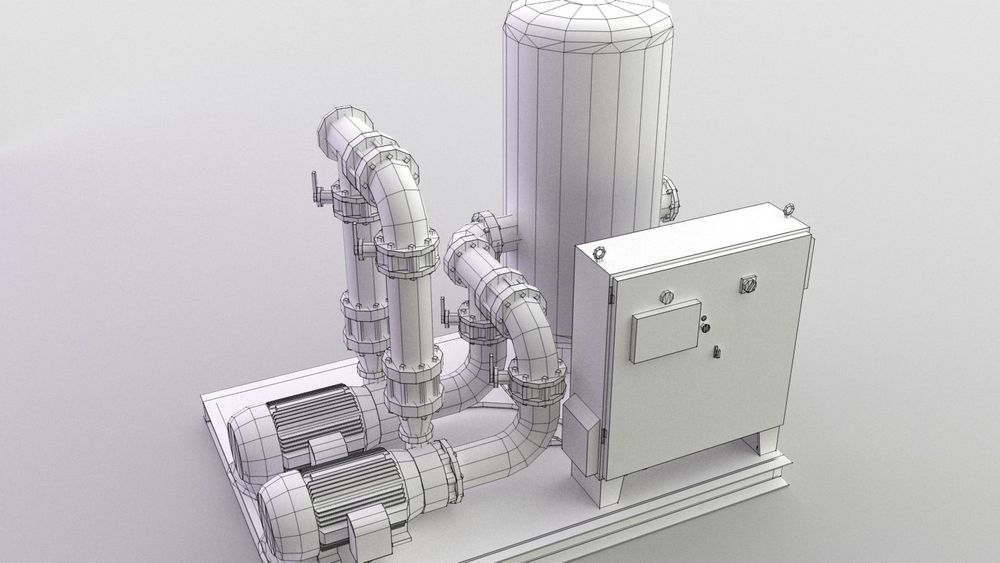 Pumping station for pumping oil and petroleum products